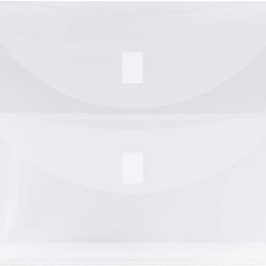 JAM Paper 9.75" x 13" Clear Plastic 2 Pocket Hook & Loop Closure Booklet Envelopes, 10ct.